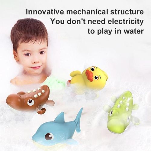 1PCS Swimming Promotes Sensory Development Waterproof Bath Time Fun -selling Water Toys For Babies Chain-up Cute And