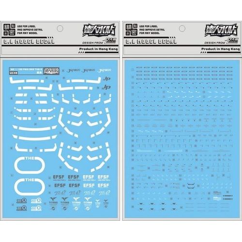 for MG 1/100 PMX-003 The-O D.L Model Master Water Slide pre-cut Caution Details Add-on Decal Sticker UC49 DL DaLin Zeta