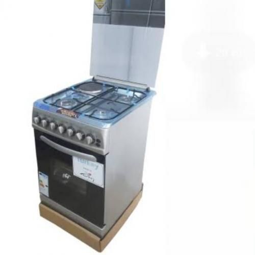 Super chef 3Gas +1Electric 60x50 Timer,Grill Rotisserie Cooker - Silver