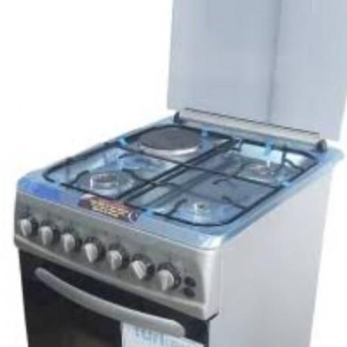 Super chef 3Gas +1Electric 60x50 Timer,Grill Rotisserie Cooker - Silver