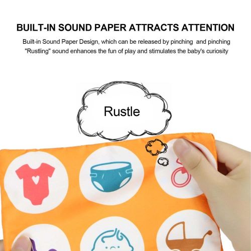 Tissue Box Toy Montessori Toys for Babies 6-12 Months Colorful Soft Scarf Infant Sensory Toys Magic Plush Tissue Box Activities Gift for Educational Preschool Kids NO5272