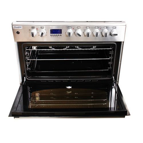 Blueflame 9042ERF 2 Electric 4 Gas Timer Rotisserie Cooker - Silver