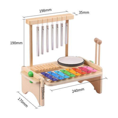 Wind Chime Combination Set Kids Drum Set Windchime