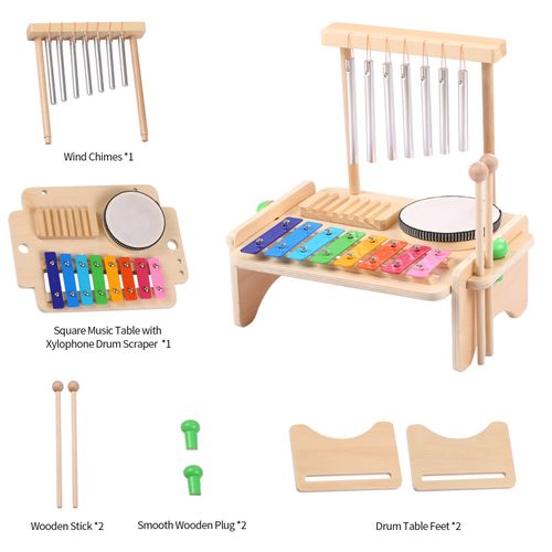 Wind Chime Combination Set Kids Drum Set Windchime