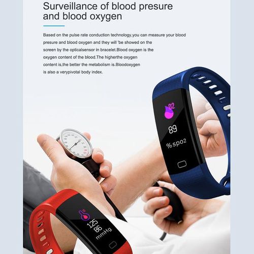 Smart Band Y5 Heart Rate Blood Pressure Monitor High Brightness Colorful Screen Smart Bracelet Wristband Notification