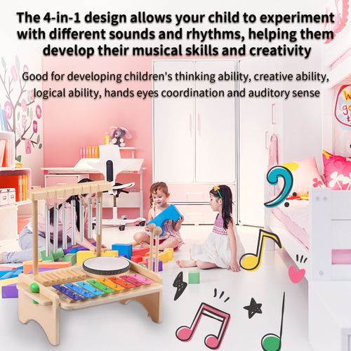 Wind Chime Combination Set Kids Drum Set Windchime