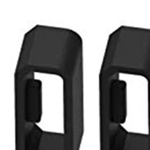 2Pcs Watch Strap Retainer Rings Replacement Soft-Black