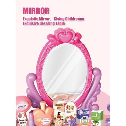 30pcs Kids dressing table toy girl simulation home makeup and makeup jewelry box 3-4 5-6 years old baby birthday