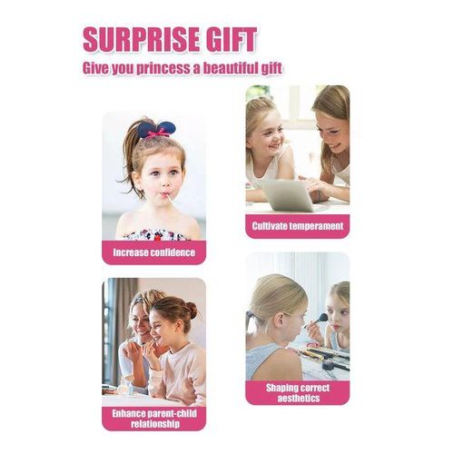 30pcs Kids dressing table toy girl simulation home makeup and makeup jewelry box 3-4 5-6 years old baby birthday