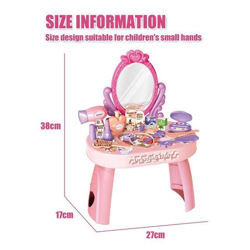 30pcs Kids dressing table toy girl simulation home makeup and makeup jewelry box 3-4 5-6 years old baby birthday