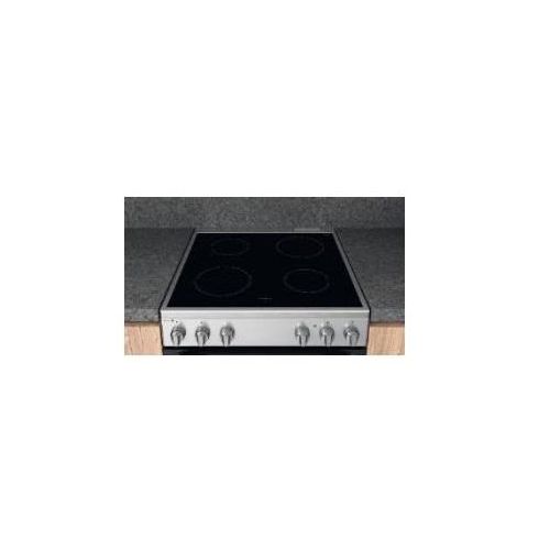 Ariston 60/60cms Cooker Vitro Ceramic 4 cooking points AS68V8KHX- Inox (01 Year Warranty)