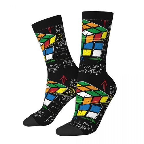 Geek Math Crew Socks Super Soft Casual Stockings Sweat Absorbing for Men Women