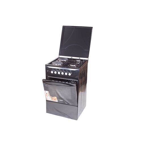 Blueflame Cooker 2 Electric 2 Gas 50 x 50cm - Black