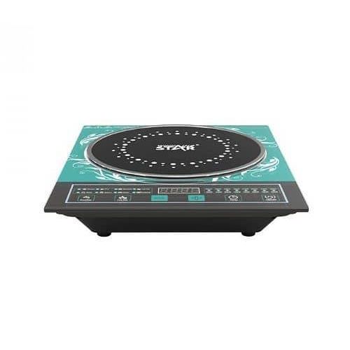 Winningstar Crystal High Temperature Resistant Portable Induction Cooktop Cooker With 10 Power Levels 10 Temperature Setting 4h Timer 1.5m Copper Charging Wire BS Plug