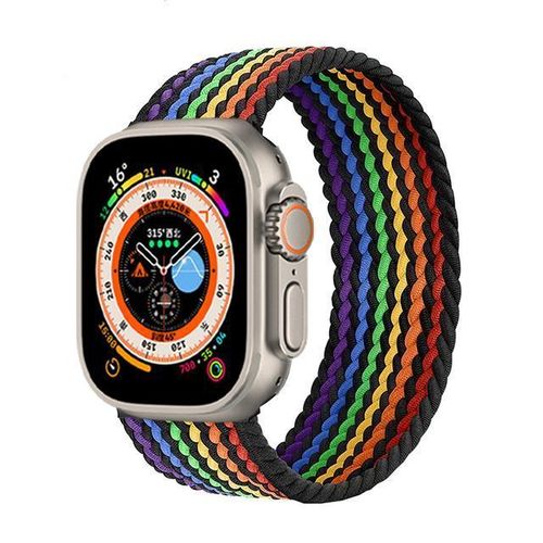 Strap For Apple Watch band 44mm 40mm 45mm 49mm 41mm 42mm 44 mm Braided Solo Loop Bracelet correa series Ultra 2 9 8 7 5 SE 6 4 3