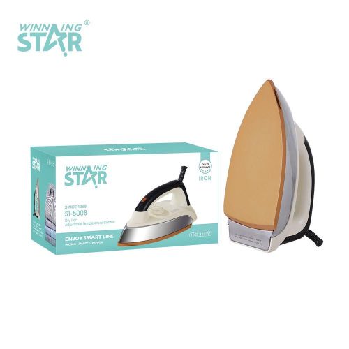 Winningstar Handheld Electric Dry Flat Iron Portable Pressing Iron -Cream