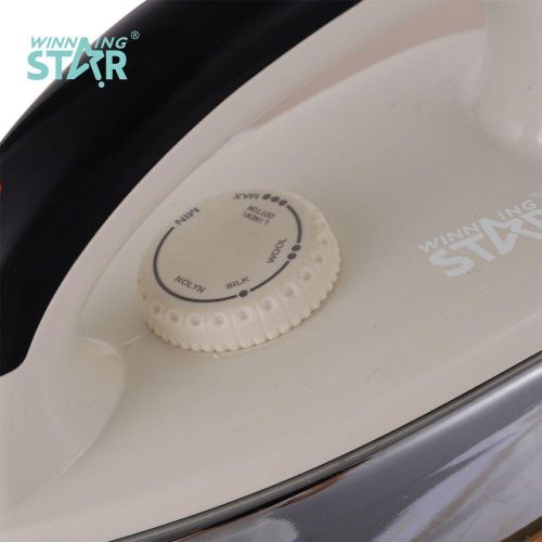 Winningstar Handheld Electric Dry Flat Iron Portable Pressing Iron -Cream