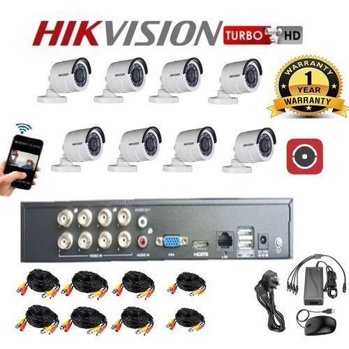 HIK CCTV Cameras Full Kit, 8 Bullet Shape Pack