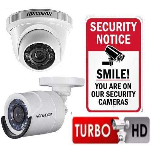 HIK CCTV Cameras Full Kit, 8 Bullet Shape Pack