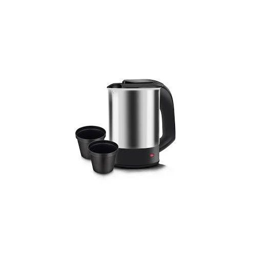 RAF 0.5L Small Stainless Steel Travel Electric Kettle Portable Hot Water Boiler with 2 Water Cups with Boil-Dry Protection- Multicolor