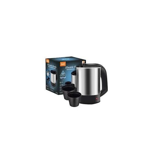 RAF 0.5L Small Stainless Steel Travel Electric Kettle Portable Hot Water Boiler with 2 Water Cups with Boil-Dry Protection- Multicolor