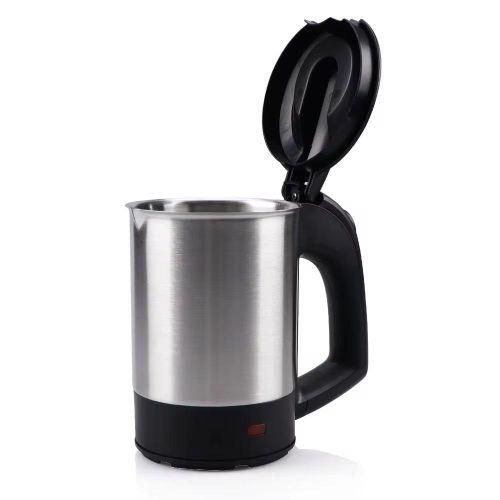 RAF 0.5L Small Stainless Steel Travel Electric Kettle Portable Hot Water Boiler with 2 Water Cups with Boil-Dry Protection- Multicolor
