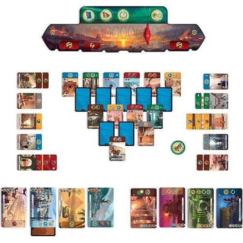 All English 7 wonders board games for Adults 2-8 friends Party games