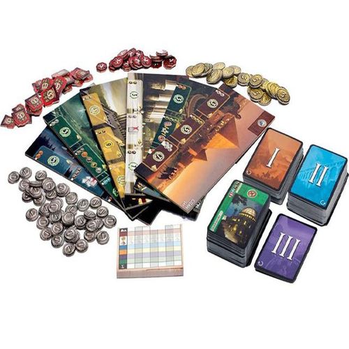All English 7 wonders board games for Adults 2-8 friends Party games