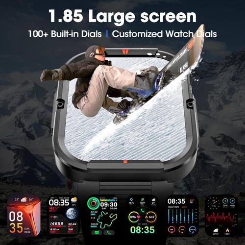 1.85-inch Men's And Women's , IP67 Water Resistant  Smartwatch 1pc With Activity Fitness Tracking Pedometer
