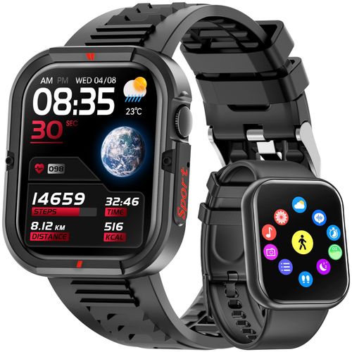 1.85-inch Men's And Women's , IP67 Water Resistant  Smartwatch 1pc With Activity Fitness Tracking Pedometer