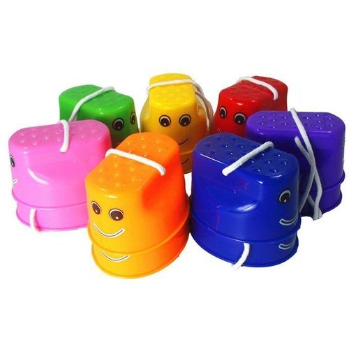 1 Pair Outdoor Plastic Balance Training Jumping Stilts Shoes For Children Walker Toy,