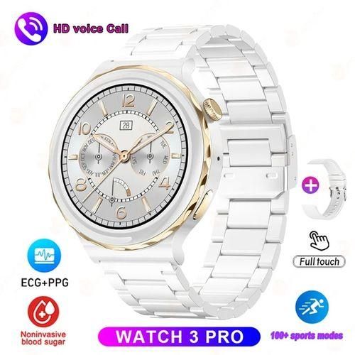 2023 New ECG+PPG Bluetooth Call Smart Watch Women For Huawei GT3 Pro HD Sreen Custom Dial IP68 Waterproof Ladies Smartwatch+Box