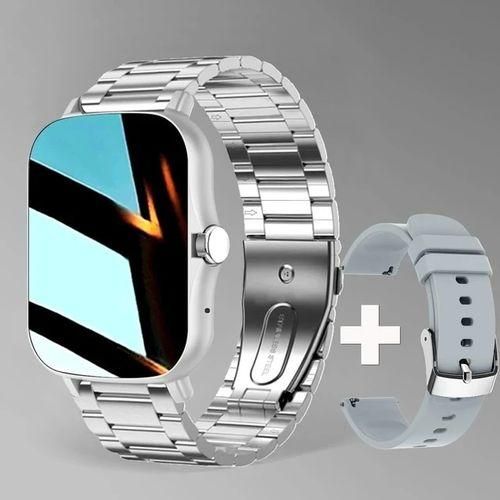 Women Rose Gold Smart Watch Men Smartwatch Heart Rate DIY Face Smart Clock For Android IOS Fitness Tracker Dial Call Answer Call
