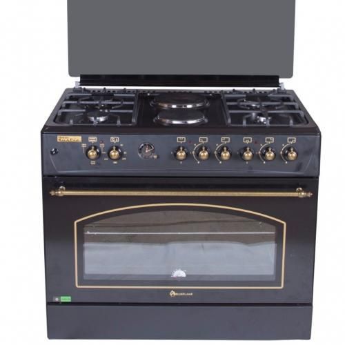 Blueflame 4 Gas + 2 Electric Rustic E9042ERF Cooker &ndash; Black