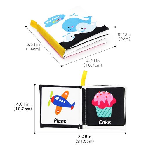 Newborn Baby Soft Cloth Books Number Cognition Educational
