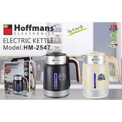 Hoffmans 2.5 Litres Of Water Milk Boiling Electic Kettle Flask Pot Serving Jar Rapid Boil System- Multicolor