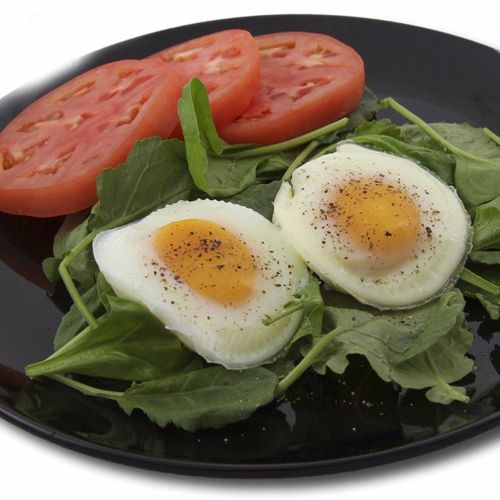 Silicone Poacher Mould Kitchen Cook Cookware Poached Baking Egg Cup Cooker red