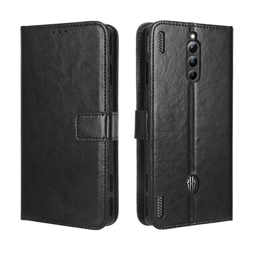 For ZTE RED MAGIC 8 Pro Phone Case Nubia Red Magic 8S Pro Flip Leather Case Crazy Horse Pattern