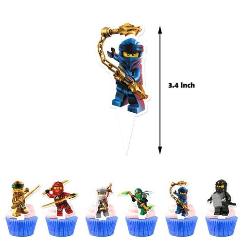 Ninjaed Go Theme Balloon Birthday Party Decoration Supplies Baby Shower Legoed Latex Ballon Backdrop Banner Cake Toppers Boys
