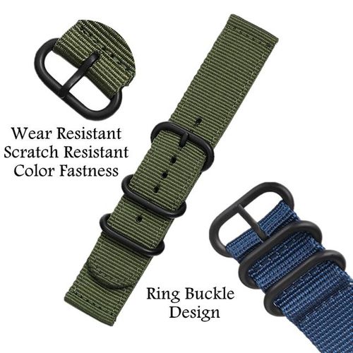 Nylon Canvas Watch Band Strap For Samsung Galaxy Watch 3 41 45 42 46 Mm Gear S3 Sport Watchband Quick Release 18 20 22 24mm