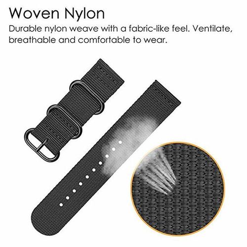 Nylon Canvas Watch Band Strap For Samsung Galaxy Watch 3 41 45 42 46 Mm Gear S3 Sport Watchband Quick Release 18 20 22 24mm