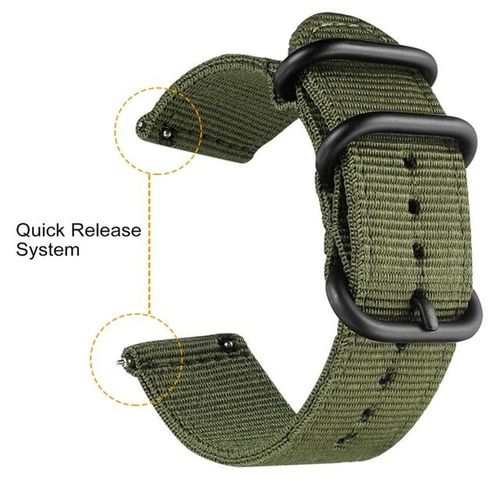 Nylon Canvas Watch Band Strap For Samsung Galaxy Watch 3 41 45 42 46 Mm Gear S3 Sport Watchband Quick Release 18 20 22 24mm