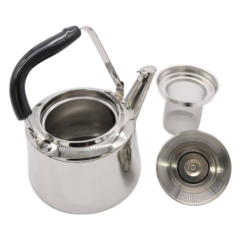 1 Liter Stainless Steel Whistling Kettle With Filter-Multicolour