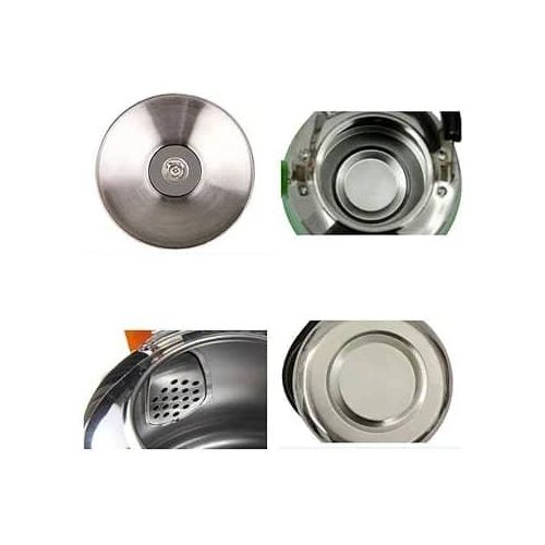 1 Liter Stainless Steel Whistling Kettle With Filter-Multicolour