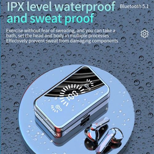 Wireless Bluetooth HIFI Headphones Stereo Fingerprint Touch Earbud Sensor