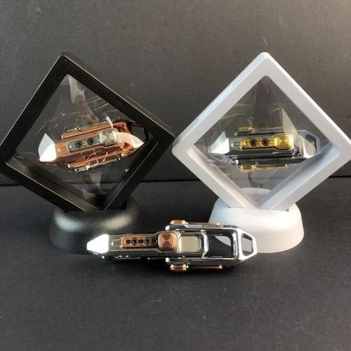 Magnetic Double Push Egg Fidget Spinner Metal Decompression Crisp Sound Push Slider Stress Relief Rotating Push Block Toy
