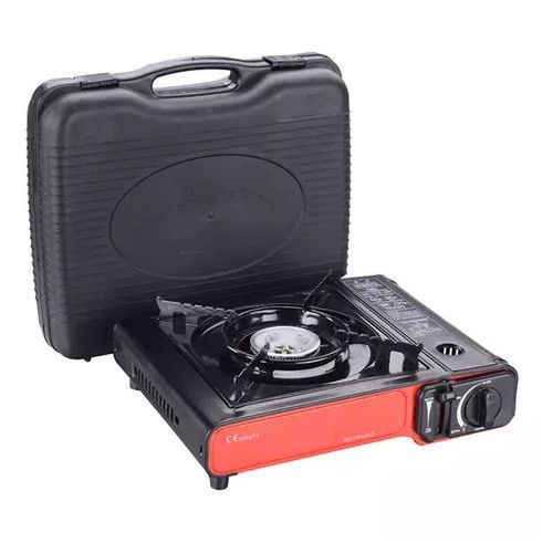 Travel Portable Gas Stove With Small Gas Cylinder - Black