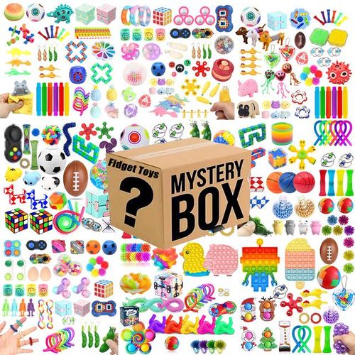Rainbow Pop Fidget Toys Pack Push its Bubble Stress Relief Sensory Toys for Children Autism Needs Squishy Squeeze Toys