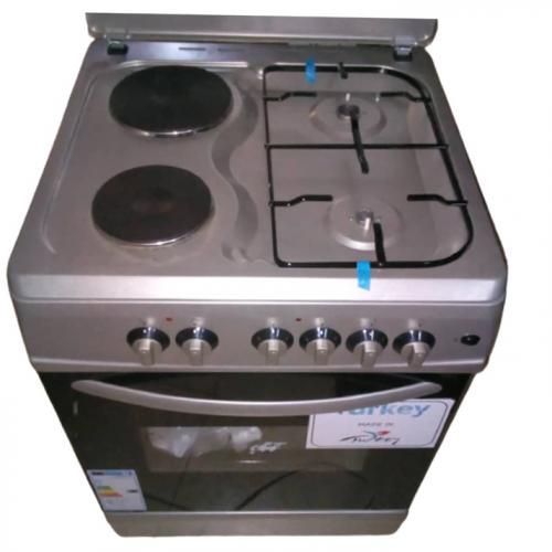 Besto 2Gas + 2Electric Auto Ignition Grill 60x60 Cooker ,Silver