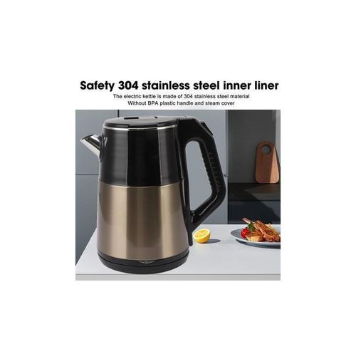 Hoffmans  Electric Metallic Kettle 2.5L- Black